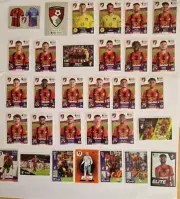Panini Premier League 2023 Stickers - Full AFC Bournemouth Team Set of 31