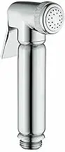 APTPKGDFDK 1PC Bathroom Chrome Handheld Bidet Douche Hand Shower Toilet Spray Kit Head Faucet for Bathroom Sleeve Socket