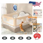 2024 Safety Bed Guard Rails for Kids - Non-Toxic, 32 Levels of Height Adjustment