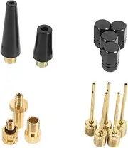 14pcs Set Bike Adapter Bicycle Valve Stem Adapter Inflation Needles Bike Valve Adapter Kit Bike Pump Adapter Air Compressor Blower Nozzle Bicycle Pump Nozzle Inflation Kit Plastic Milisten