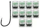 10 Boxes of Mustad 92647NPBLN Long Baitholder Chemically Sharpened Fishing Hooks