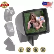 Compact Tabletop 35mm Slide Viewer with Adjustable Base and Bright Illumination