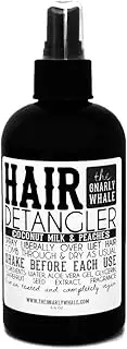 Gnarly Whale Coconut Milk & Peaches Hair Detangler Spray 8oz - Detangle unruly knots leaving hair soft and silky