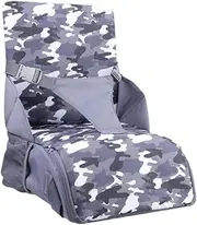 Perfeclan Multifunctional Mommy Travel Bag High-Back Seat 2in1 Baby Dining Chair Foldable Storage Diaper Bag for Shopping Trips Outdoor, Pattern B