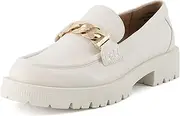 [CUSHIONAIRE] Women's Cottage Slip on Loafer with Chain +Memory Foam, Wide Widths Available