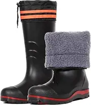 [OBGOUTLT] Thicken Fishing Wading Boots Hip Waders Winter Warm Hip Waders with Reflective Strips for Agricultural Labor Mud Boots