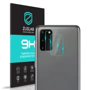 [2 Pack] ZUSLAB Galaxy S20 Camera Lens Screen Protector, Tempered Glass-Anti-Scratch 9H Hardness HD Clear for Samsung