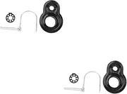 Toddmomy 2 Sets biking accessories coupler Connector Accessories child baby appendix Tractor adapter pet hook up kid bike trailer bike hook stroller Trailer Adapter trailer Stainless steel