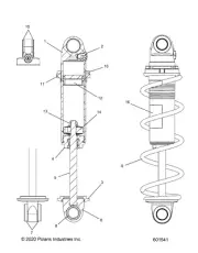 Polaris LOOP, SHAFT, Genuine OEM Part 1800903, Qty 1
