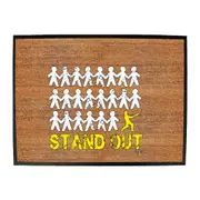 Stand Out Cricket - Funny Novelty Doormat Man Cave Floor mat