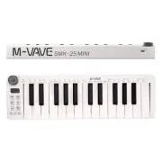 M-VAVE SMK25 Mini MIDI Keyboard 25 Key USB Rechargeable Controller Wireless