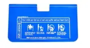 25 - Shopping Cart Replacement Printed Seat Part HDPE leg hole closure (#1107E)