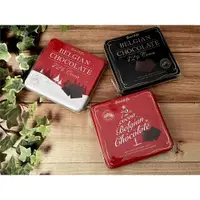 在飛比找ETMall東森購物網優惠-比利時72%黑巧克力-聖誕版收納小鐵盒