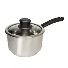 304-18/8 Stainless Steel Saucepan With Lid, Induction, 3 options 14cm/16cm/18cm