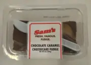 Chocolate Caramel Cheesecake Sam's Fudge (3) 8 oz Containers Free Shipping