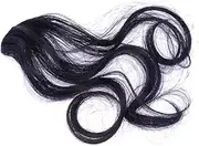 Happyyami 2Pcs Artificial Curly Bangs Hair Pieces High Temperature Fiber Wavy Wig Accessories for Women Natural Black Black Brown Comfortable Easy Care for Daily Wear