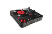 Numark PT01 Portable 30cm Record Turntable DJ Controller w Scratch Switch Black