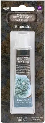 3 Pack Finnabair Art Alchemy Metallique Wax .68 Fluid Ounce-Emerald AAMW-68397
