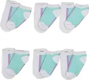 [Jefferies Socks] Little Girls' Two Sided Low Cut Socks (Pack of 6)