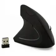 Wireless Vertical Mouse Left Hand Ergonomic Usb Optical Pc Gaming Black Mice Trackballs & Touchpads