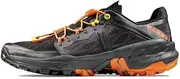 [Mammut] Sertig TR Low Men's Trail Running Shoes, Black Dark Tangerine, 10 AU