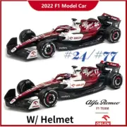 Bburago 1:43 2022 F1 Alfa Romeo C42 #24 Guanyu Zhou #77 V.Bottas Model Car New