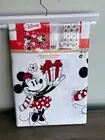 Disney Mickey and Minnie Mouse Fabric Christmas Shower Curtain.100% COTTON.