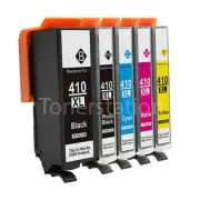 10 Non-OEM 410XL Ink alternative for Epson XP530 XP540 XP630 XP640 XP900 Printer