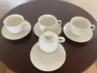 Set of 4 Maxwell Williams basic White Tea/Coffee Cups ans Sausers