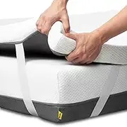 Ferlex Breathable and Removable Memory Foam Mattress Topper 80 x 200 cm Thickness 7 cm