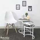 3-Piece Round Nesting Coffee Table (White)