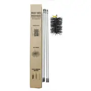 FireUp 12' Polypropylene Pull Thru Flue Brush Kit (6" Dia.)