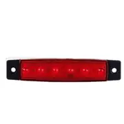4Pcs High Power 6 LED 12V Side Indicator Light Marker Lamp for Truck BUS Trailer 5 Colors for Choice Red