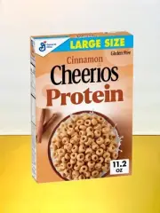 〽️ New Large Size Cinnamon Cheerios PROTEIN Gluten Free Cereal Box 11.2oz