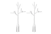 2PK Boon Twig White Bottle Baby Drying Rack Accessory for Grass Lawn Countertop