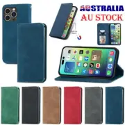 Leather Case Flip Wallet Cover For iPhone 16e 7 8 11 12 13 14 15 Pro Max Plus XS