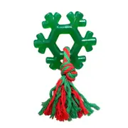 Waggly Rope Fur-osty Snowflake Dog Toy