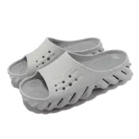 在飛比找Yahoo奇摩購物中心優惠-Crocs 拖鞋 Echo Slide 男鞋 灰 大氣 波波