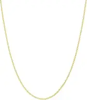 [JewelryWeb] 10k Yellow Gold Light Weight Rope Chain Necklace 46 Centimeters Chain-Necklace for Women and Men in