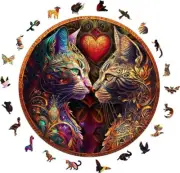 Wooden Puzzle for Adults, 200 Piece Irregular Animal Shaped Wooden Jigsaw Puzzle