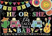 BABY SHOWER GENDER REVEAL TACO MEXICO PINATA BIRTHDAY PARTY BANNER DECORATION f. Grommets