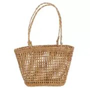 Wicker Plant Basket Cloth Baskets for Storage Straw Stylish
