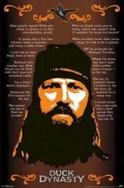 DUCK DYNASTY REALITY TV SHOW JASE ROBERTSON QUOTES POSTER 22X34 NEW FREE SHIP
