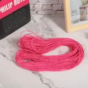 (Deep Pink)1.5mm 100m Elastic Stretch Round Beading Cord String Rope For DIY US