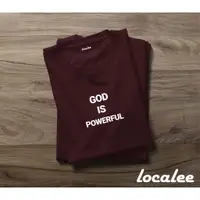 在飛比找蝦皮購物優惠-精神 T 恤 BIBLE TSHIRT GOD IS 強大的