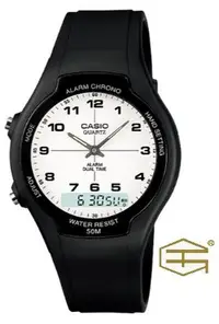 在飛比找Yahoo!奇摩拍賣優惠-【天龜 】CASIO  簡約時尚 經典雙顯石英錶  AW-9
