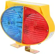 VILLFUL Solar Roadside Traffic Light Strobe Warning Solar Light for Construction Sites Aviation Chemical Parks Plastic Auto Brightness at Night Rechargeable