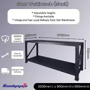 2M Heavy Duty Garage Warehouse Steel Work Bench Storage Racking