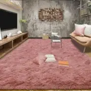 Area Rugs 9x12 for Living Room, Super Soft Fluffy Rugs for 9 x 12 Feet Blush
