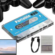 Retro Cassette Game Console – Plug and Play TV System with 60000+ Built-in Games, 70 Classic Emulators | 4K Output Multimedia Stick for Home Entertainment, Arcade Nostalgia, Family Fun